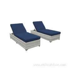 Rattan Furniture Garden Sun Lounger Modern Outdoor